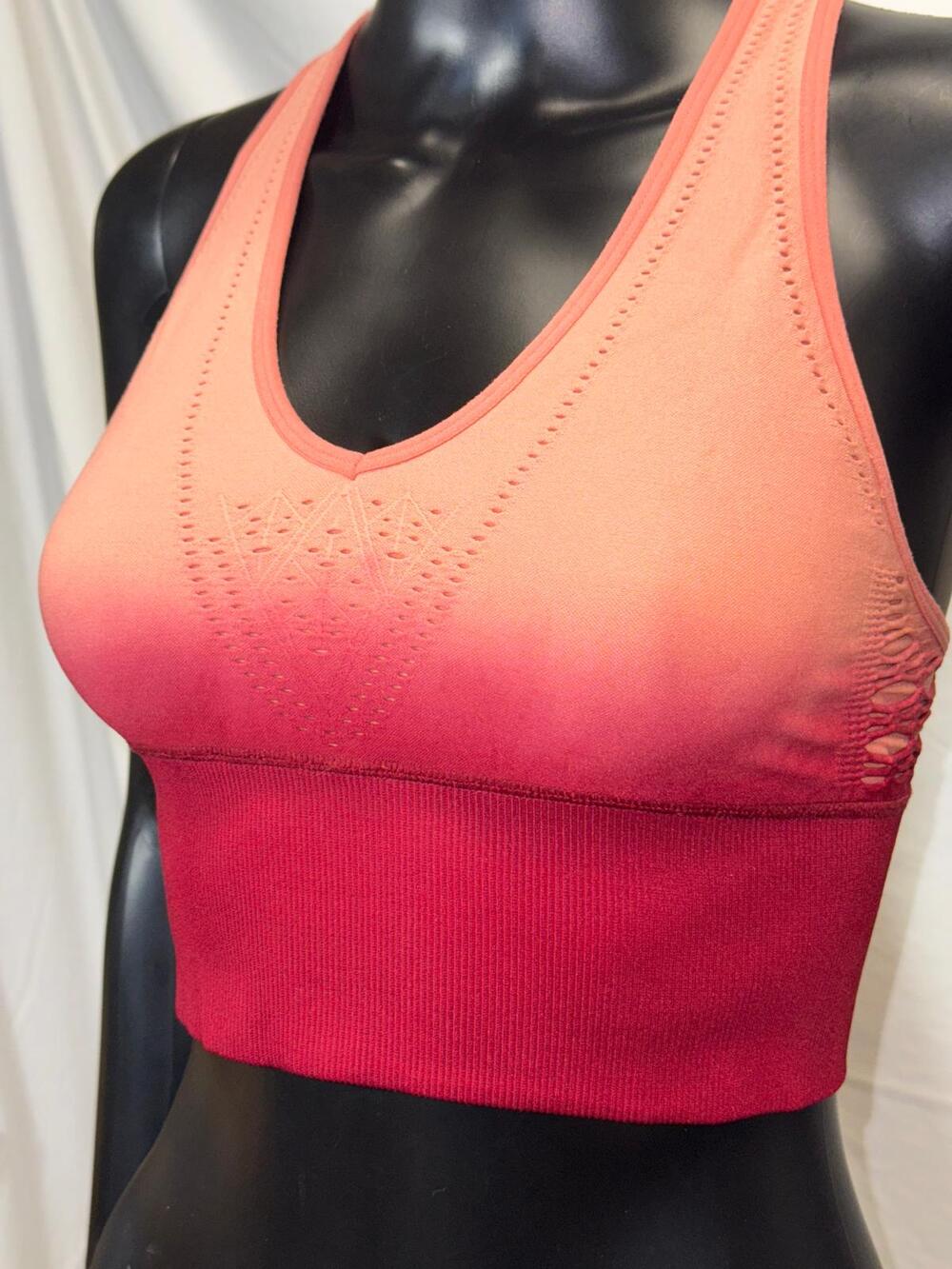 PINK Sport Ombre Racerback Sports Top Sz S
